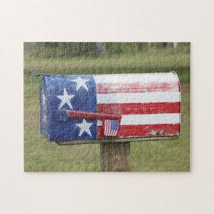 Quebra-cabeça de serra de vaivém patriótico da