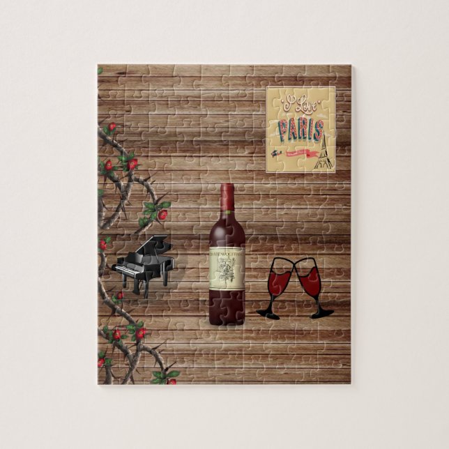 Quebra-cabeça de serra de vinho (Vertical)