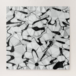 Quebra-cabeça de serra Negra e Branca em Movimento