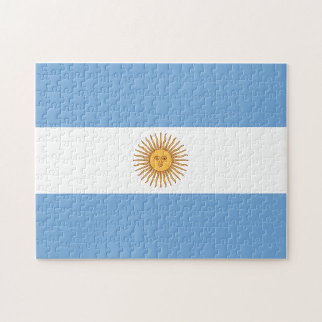 Quebra-cabeça de Sinalizador da Argentina (Horizontal)