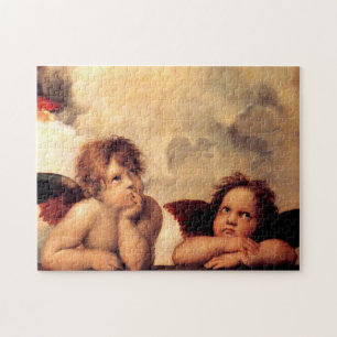 Quebra-cabeça de Sistine Madonna dos querubins de