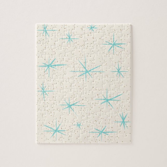 Quebra-cabeça de Starbursts de Turquesa da Idade d (Vertical)