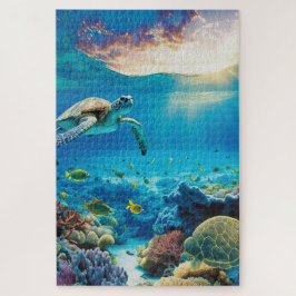 Quebra-cabeça de Tartaruga do Mar Oceano