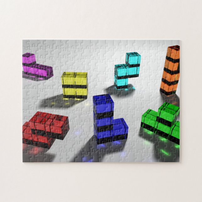 Quebra-cabeça de Tetrominoes (Horizontal)