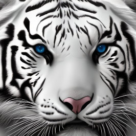Quebra-cabeça de Tigre Siberiano Branco