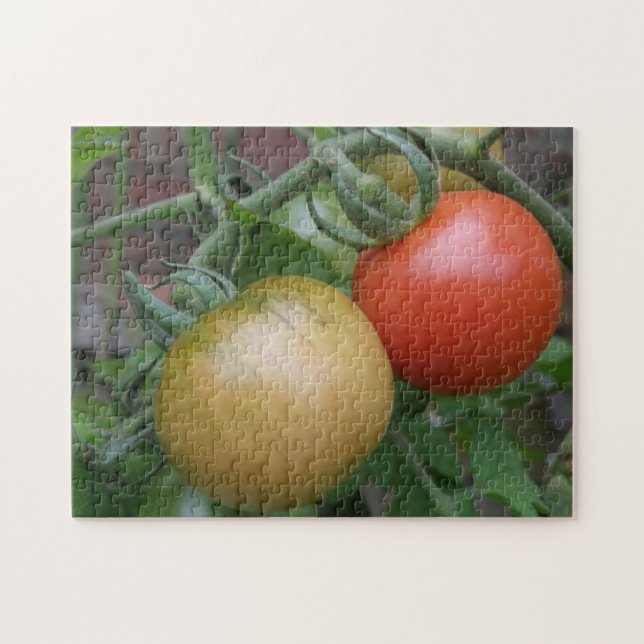 Quebra-cabeça de tomate laranja e vermelho (Horizontal)