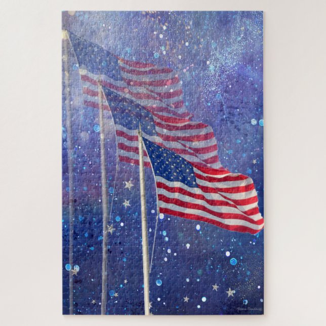 Quebra-cabeça de três sinalizadores (Vertical)