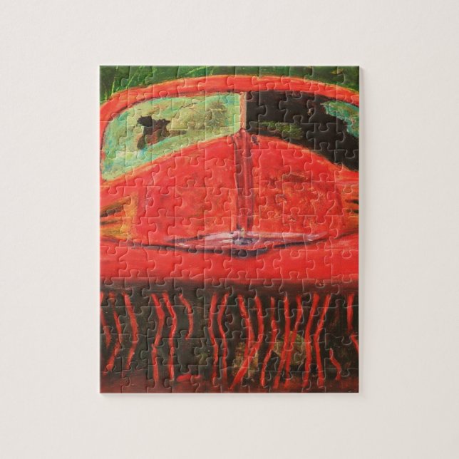 Quebra-cabeça de Truck Antigo de Arte Fino (Vertical)