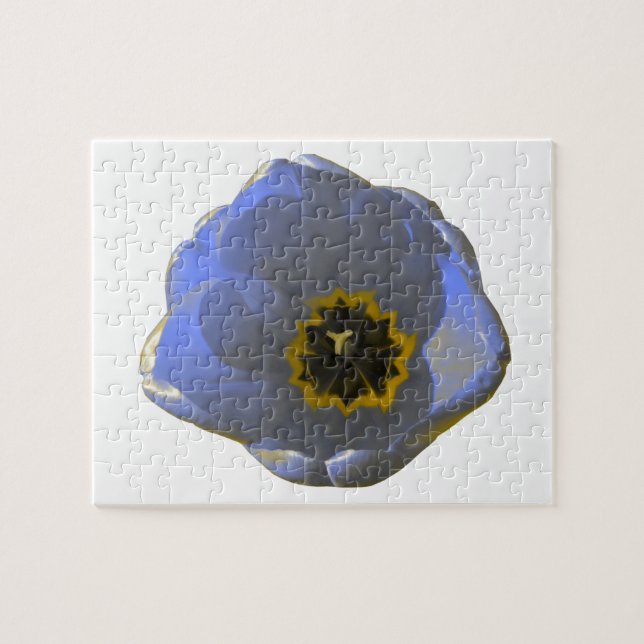 Quebra-cabeça de Tulipas Azul e Amarelo (Horizontal)