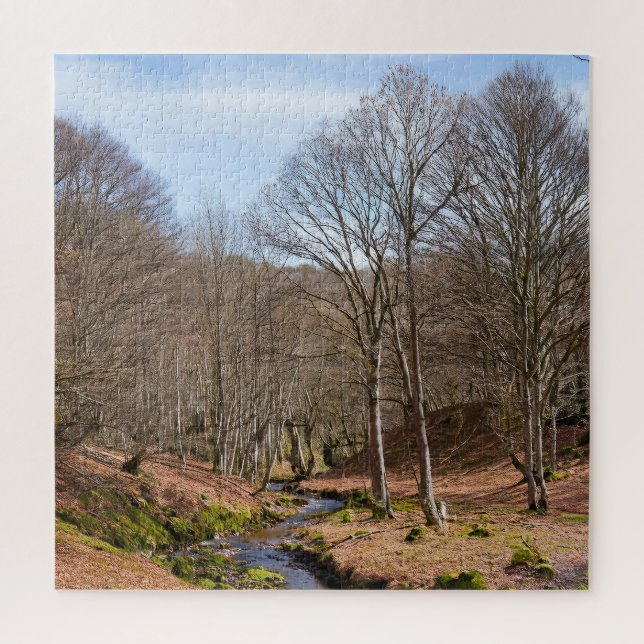 Quebra-cabeça de uma Madeira Tranquila (Vertical)