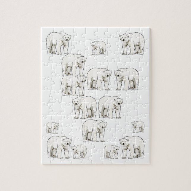 Quebra-cabeça de Urso Polar (Vertical)