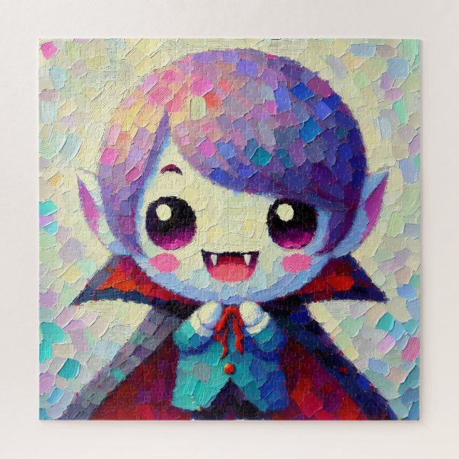 Quebra-cabeça de Vampiro Cute Kawaii (Vertical)