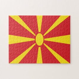 Quebra-cabeça de Varsóvia da Bandeira da Macedônia