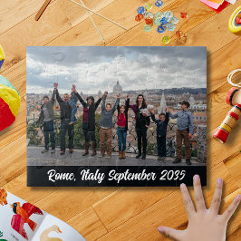 Quebra-cabeça de viagem com foto personalizada da 