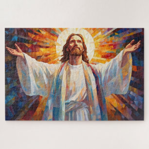 Quebra-cabeça de Vidro Cristo
