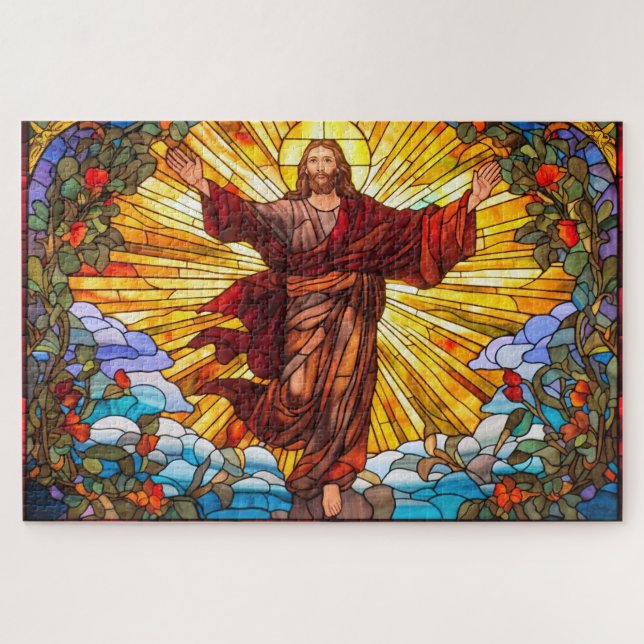 Quebra-cabeça de Vidro Cristo (Horizontal)