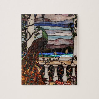 Quebra-cabeça de vidro de peacock