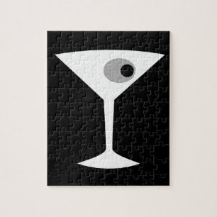 Quebra-cabeça de vidro Noir de Martini do filme