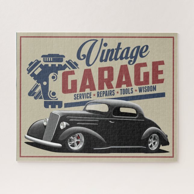 quebra-cabeça de Vintage Garage de 1935 (Horizontal)