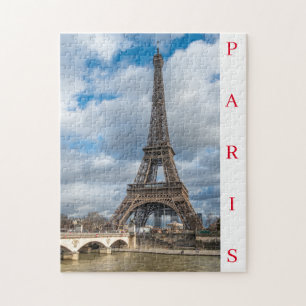 quebra-cabeça de visão clássica da Torre Eiffel