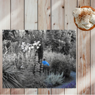 Quebra-cabeça de Visitante do Jardim Azul Seletiv