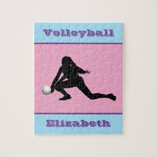 Quebra-cabeça de Voleibol Feminino Pastel Jigsaw