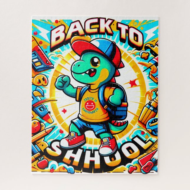 Quebra-cabeça De volta à Escola Pocky Puzle (Vertical)