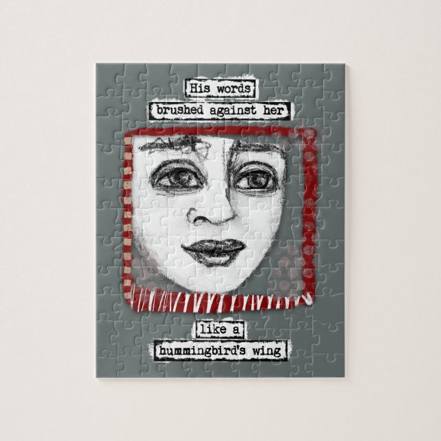 Quebra-cabeça de Wing Jigsee do Hummingbird (Vertical)