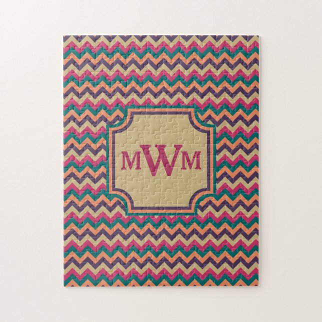 Quebra-cabeça de Zigzag tropical (Vertical)