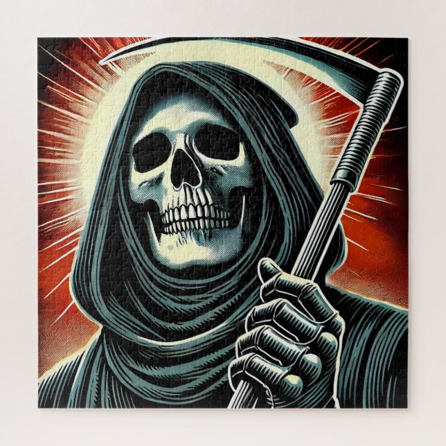 Quebra-cabeça death character illustration (Vertical)