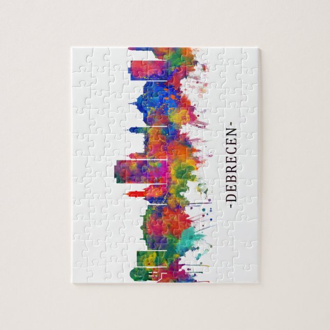 Quebra-cabeça Debrecen Hungary Skyline (Vertical)