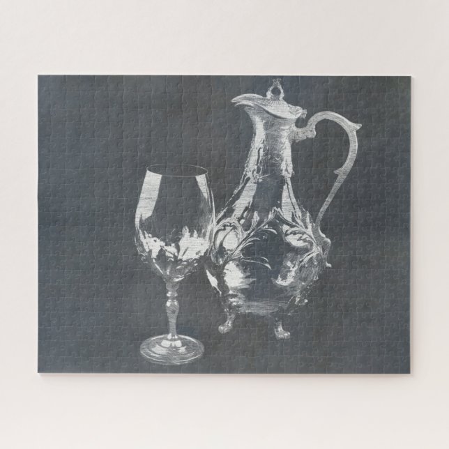 Quebra-cabeça Decantor de Vinho e Vidro (Horizontal)