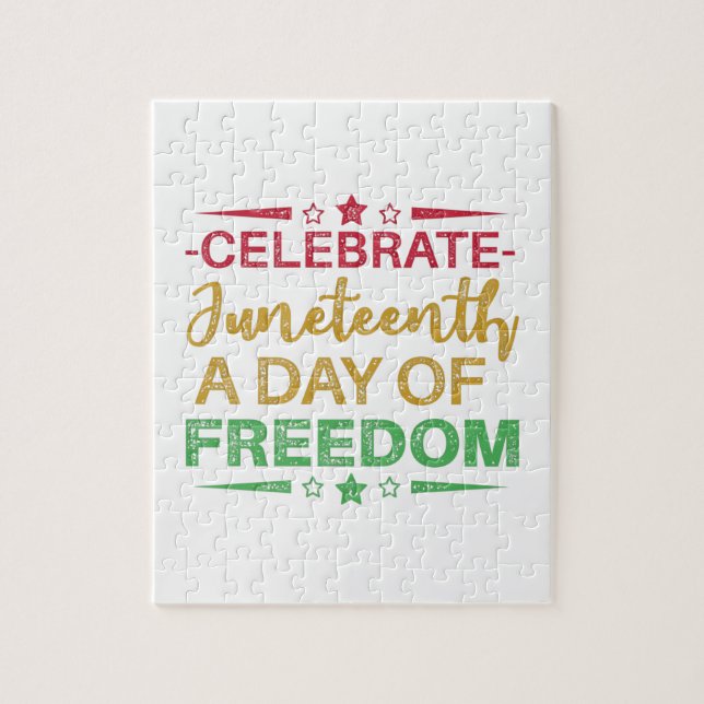 Quebra-cabeça Décimo Junho, Liberdade da Afro-Americana. (Vertical)