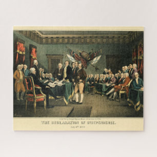Quebra-cabeça Declaração de Independência, 1850, Restaurada