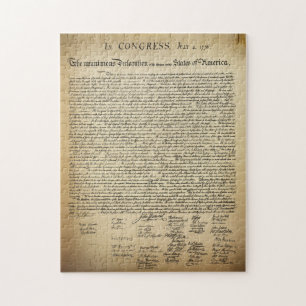 Quebra-cabeça Declaração de Independência da Vintage