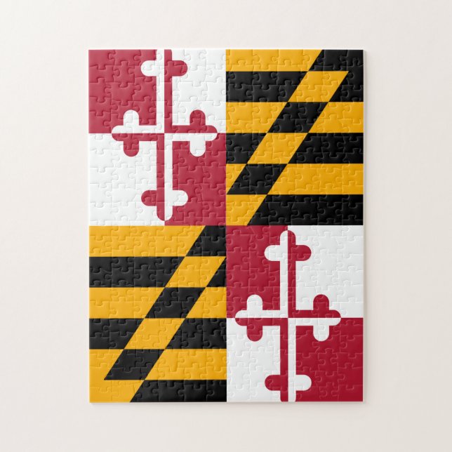Quebra-cabeça Decoração de Cores de Sinalizador de Maryland (Vertical)