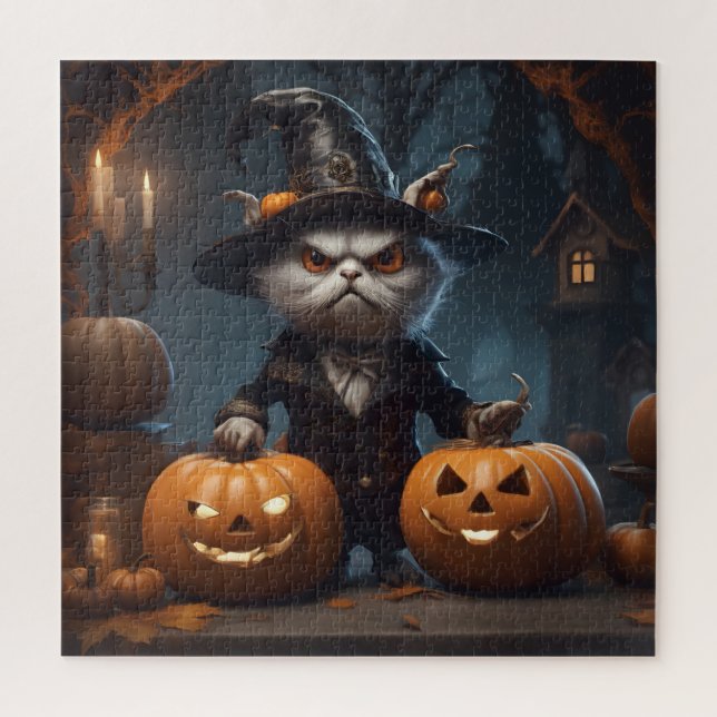 Quebra-cabeça decoração de halloween (Vertical)