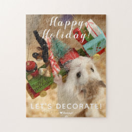 Quebra-cabeça Decoração de Xmas de Hamster Bonito