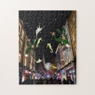 Quebra-cabeça Decorações de Natal, SoHo, Londres, Reino Unido