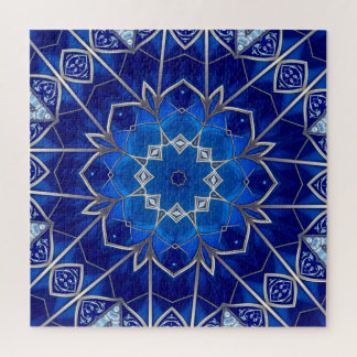 Quebra-cabeça Decorativo Azul