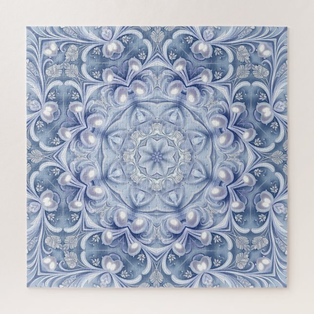 Quebra-cabeça Decorativo Azul (Vertical)