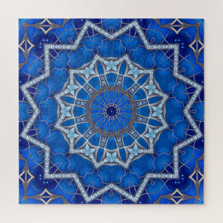 Quebra-cabeça Decorativo Azul