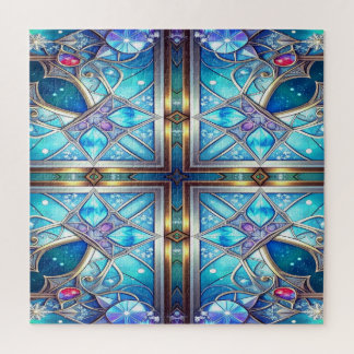 Quebra-cabeça Decorativo Azul