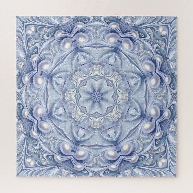 Quebra-cabeça Decorativo Azul (Vertical)