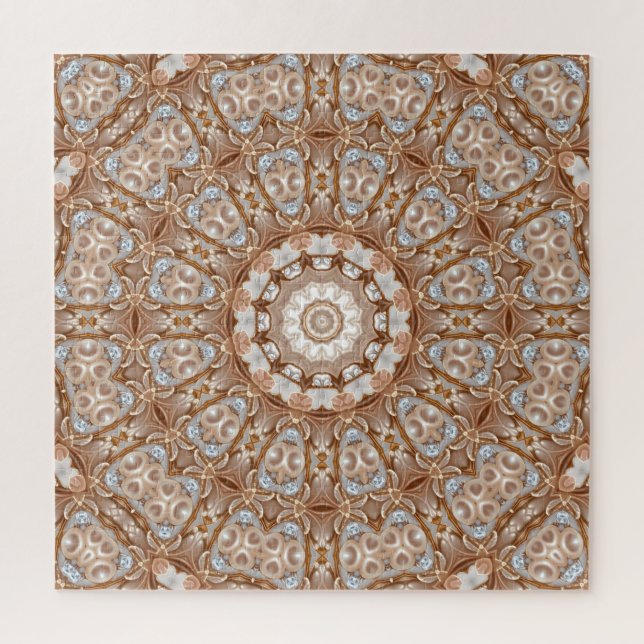 Quebra-cabeça decorativo dourado (Vertical)