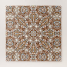 Quebra-cabeça decorativo dourado