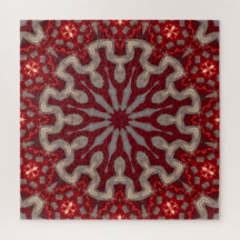 Quebra-cabeça Decorativo Vermelho
