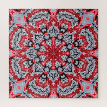 Quebra-cabeça Decorativo Vermelho