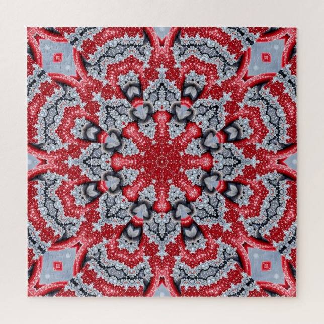 Quebra-cabeça Decorativo Vermelho (Vertical)