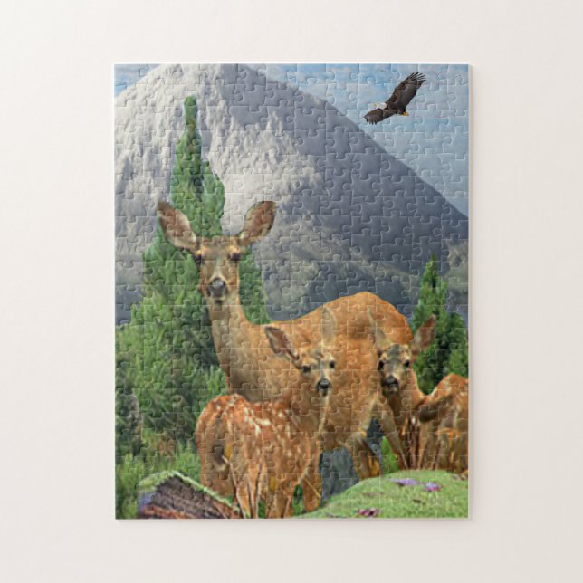 Quebra-cabeça Deer art (Vertical)